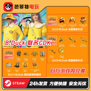 PUBG绝地求生小黄鸭皮肤套装 吃鸡DUCK联名限定礼包返厂 CDK兑换码