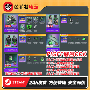PUBG绝地求生朱芳芳猪猪战术联名PIGFF猪猪战术小队女仆兑换码CDK