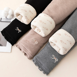 儿童洋气特厚打底裤 加厚女宝宝外穿三层棉裤 女孩 子冬季 女童夹棉裤