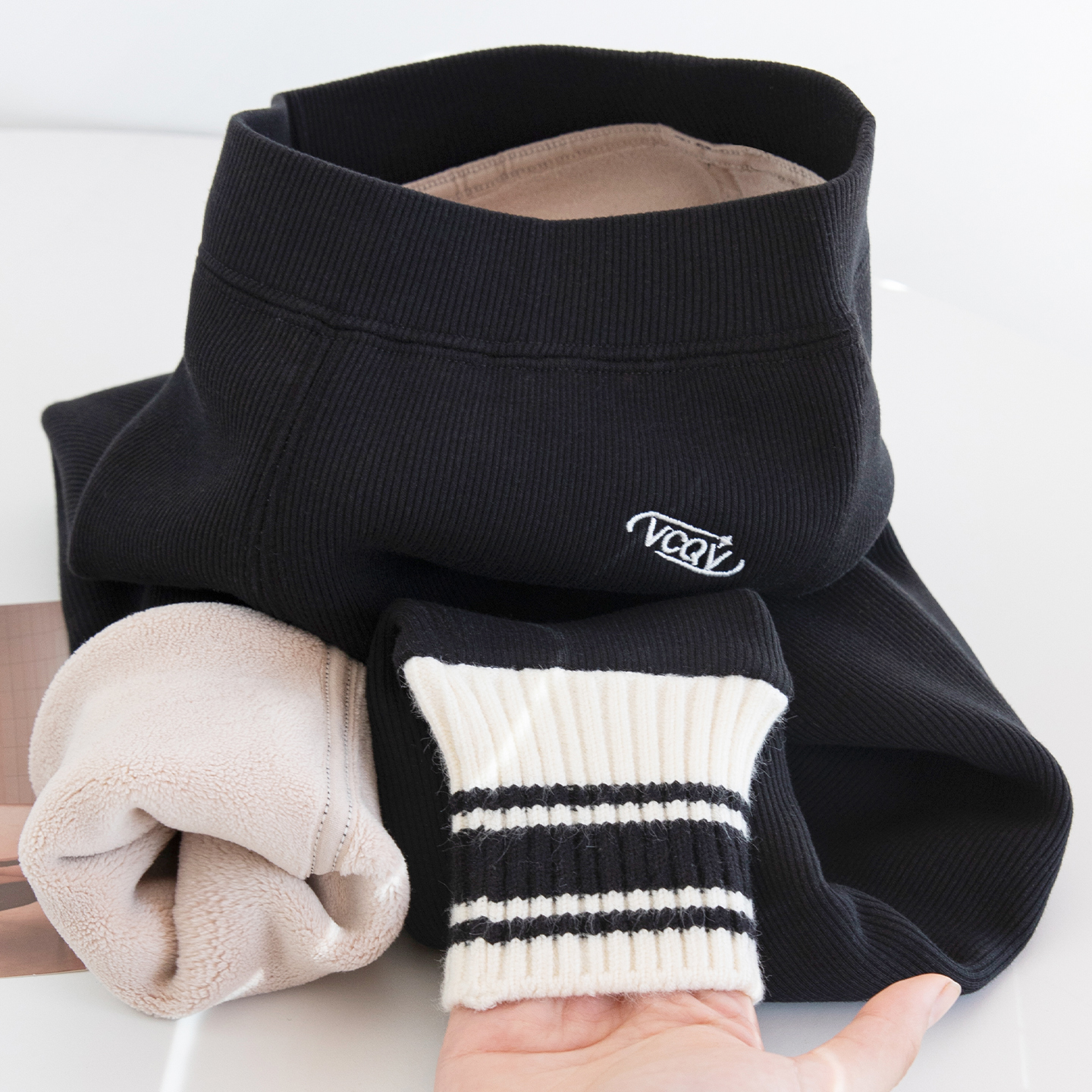 秋冬季女童加绒外穿裤子