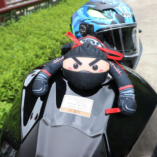 摩托车护蛋神器玩偶防撞蛋缓冲垫油箱骑行保护裆部护具立体赛机车