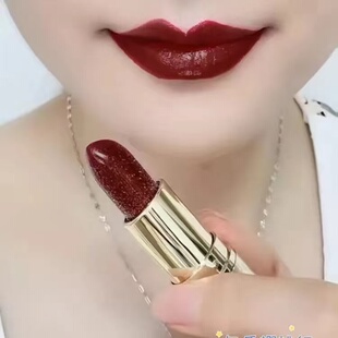 2026新款显白口红不沾杯不掉色珠光闪亮滋润防水学生复古红姨妈色