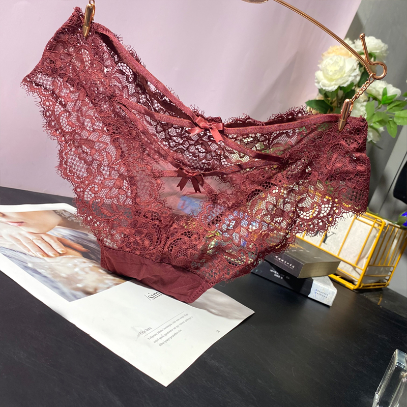 低腰舒适火辣女士三角裤性感纯色