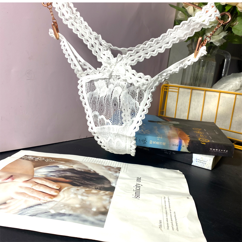 低腰镂空细带女丁字裤