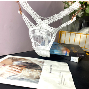 低腰镂空细带女丁字裤 underwear 魅力黑色白色女生Sexy