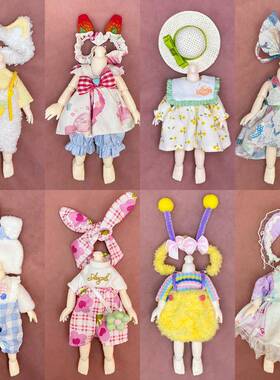 16-17厘米洋娃娃衣服8分12分bjd换装衣服洛丽塔裙子ob11可爱套装