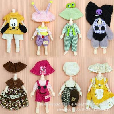 8分bjd娃衣换装衣服16-17厘米娃娃YMY兽仔12分ob11时尚套装连衣裙