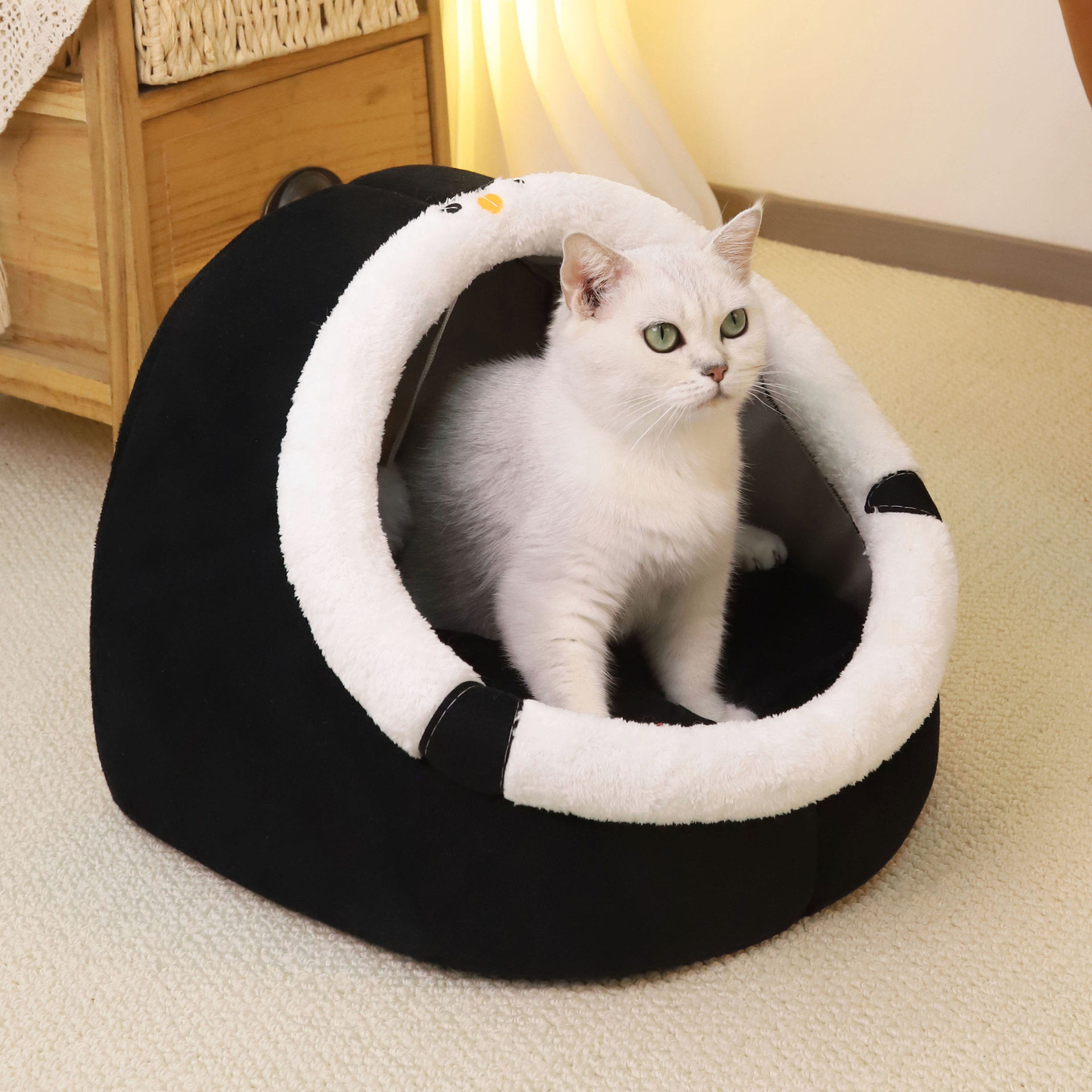 猫窝四季通用冬季保暖安全感窝猫床半封闭式猫咪沙发小猫猫窝睡窝