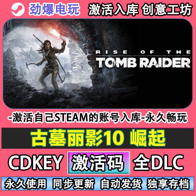 古墓丽影10崛起steam游戏 激活码cdk入库全DLC游戏 线上畅玩