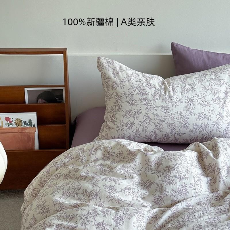 Four pairs of pure cotton bed sheets for Class A aerobic dou