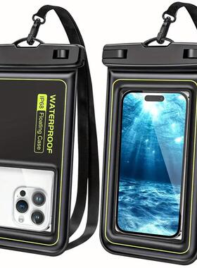 Spongestone floating mobile phone waterproof bag, outdoor dr