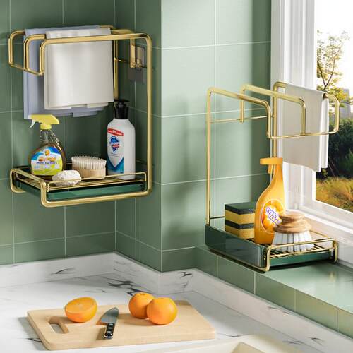 The tarpaulin scaffolding kitchen supplies shelf for the hou