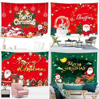 Christmas tree tapestries with Santas backcloths and Christ