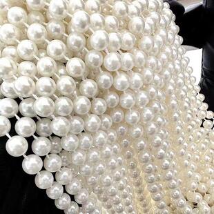 Abs lined up like pearls, beads and fittings for diy, beads