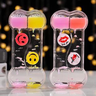 Creative double-coloured roller oil drops and drops of sand