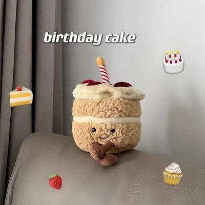 Singing birthday cake music dolls with cute hairy dolls and