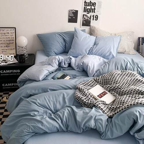 Ins four sets of Class A super-soft bed sheets in two-skinne