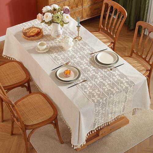 U.S. cornfield tablecloths, pure colored and luxuriant laces