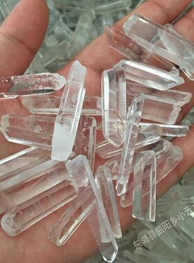 A hundred grams polish the natural white crystal pillar ston