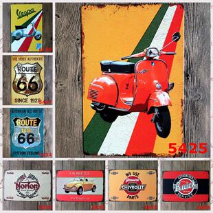 Europe and America, Motorcycle 66, Cars, Iron Paints, Person