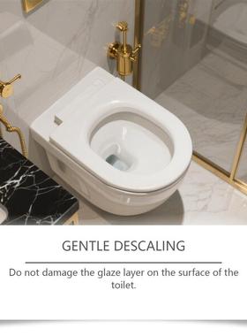 The toilet removes the dirt to decontaminate the fresh fresh