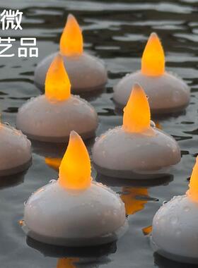 A water-flag-proof led electron candlelights, sparkling roma
