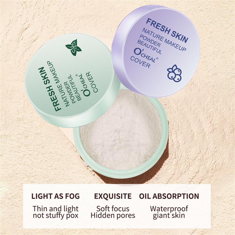 OCHEAL3-coloured mineral powdered waterproof oil makeup mask