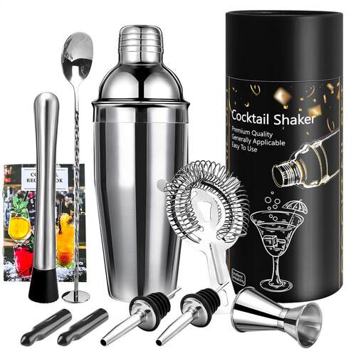 A wine maker with stainless steel snowcrackers, three-part,