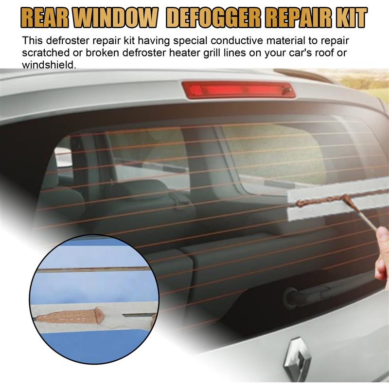 Post-window fog repair kit, rear window heater defroster rep