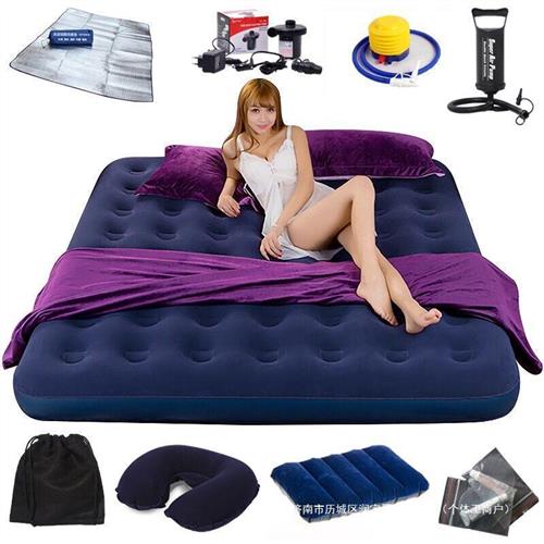 Free air-pump pillows with air-inflated mattresses, man-in-b