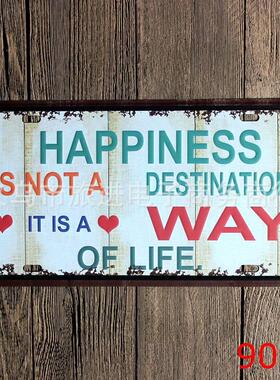 Personal license plates, metal paintings, living rooms, bars