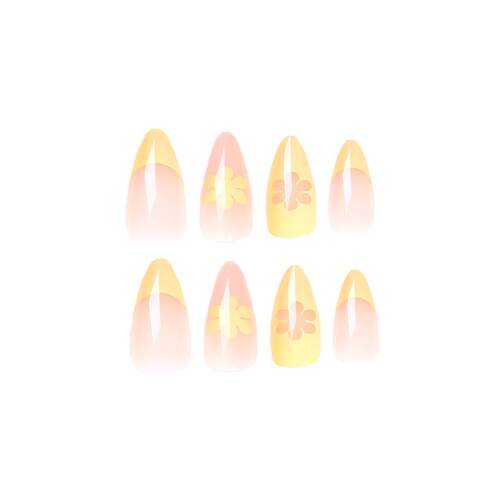 Fascinating nails in the varnish of nails, yellow velvet nai