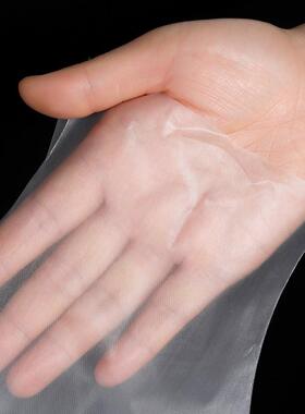 50 one-time gloves with oil-resistant and transparent CPE fo