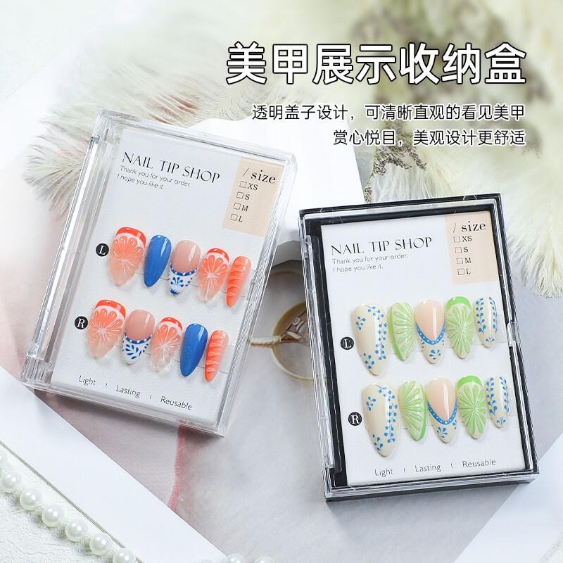 I want you to put on a box of nails that is solid and transp