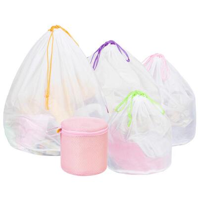 With a thick lashing beam of laundry bags and netting of bag