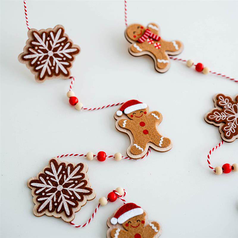 Christmas decoration gingerbread man with a Christmas tree a