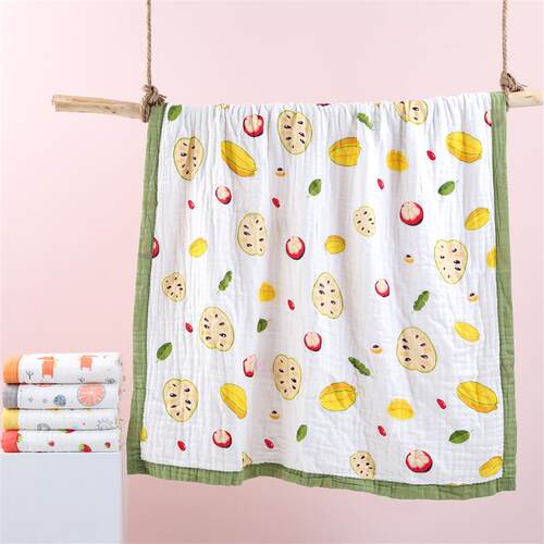 Baby saves 110*110 cm full cotton six-story baby babies suck