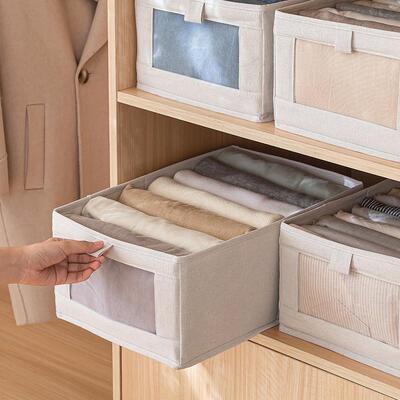 Clothes cabinets can be filled with boxes and drawers, and c