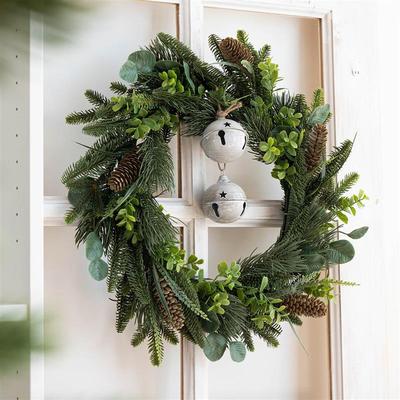 The Christmas bell hangs on 8 cm and the iron bell decorate