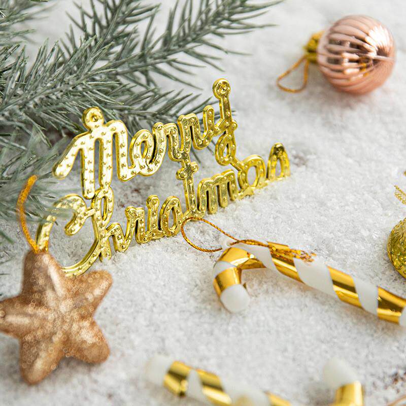 A Christmas decorating Christmas tree with a taped material