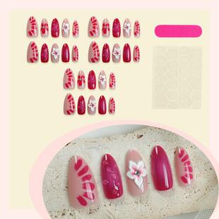 30 3D flowers in a mosaic apricot water drill with pseudo-ti