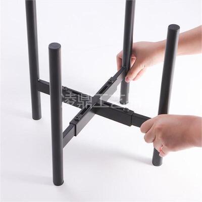 The industrial iron tube crosses can adjust the balconies to