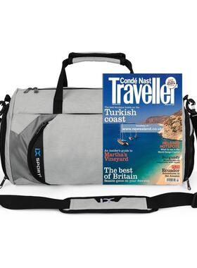 Big-capacity gym bag, logo male traveler bag, hand-held shou