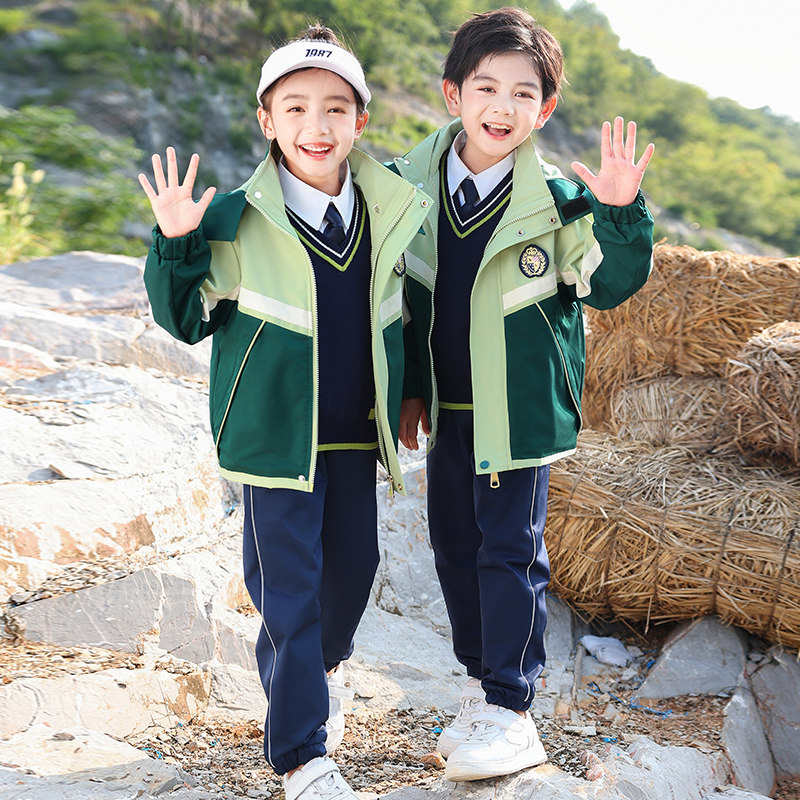 幼儿园园服儿童班服秋冬季园服套装小学生校服春秋装运动会冲锋衣