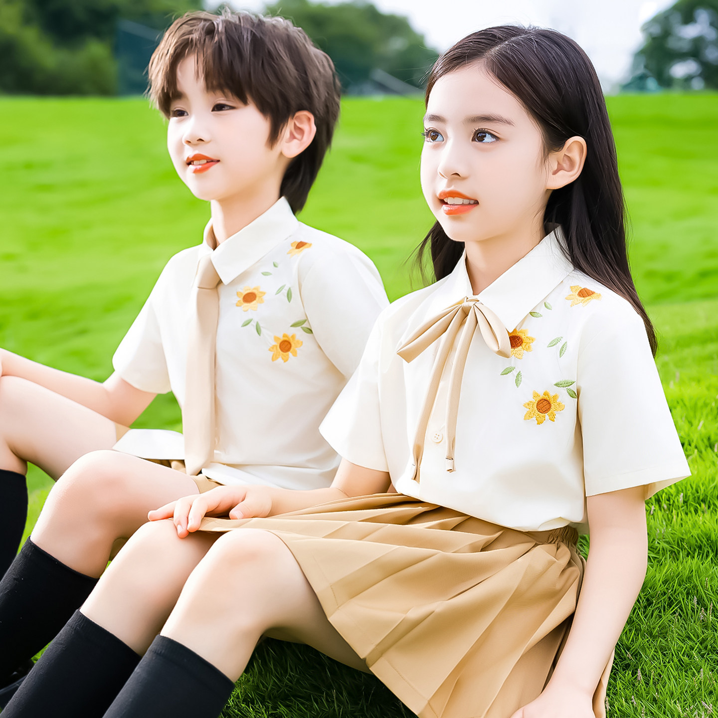 六一儿童演出服夏季幼儿园毕业照班服小学生朗诵合唱比赛表演服装