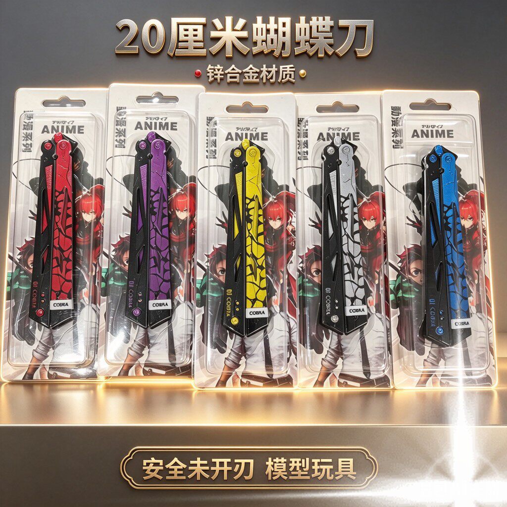 三角Z周边游戏20厘米电镀版影锋蝴蝶合金金属装备模型道具未开刃