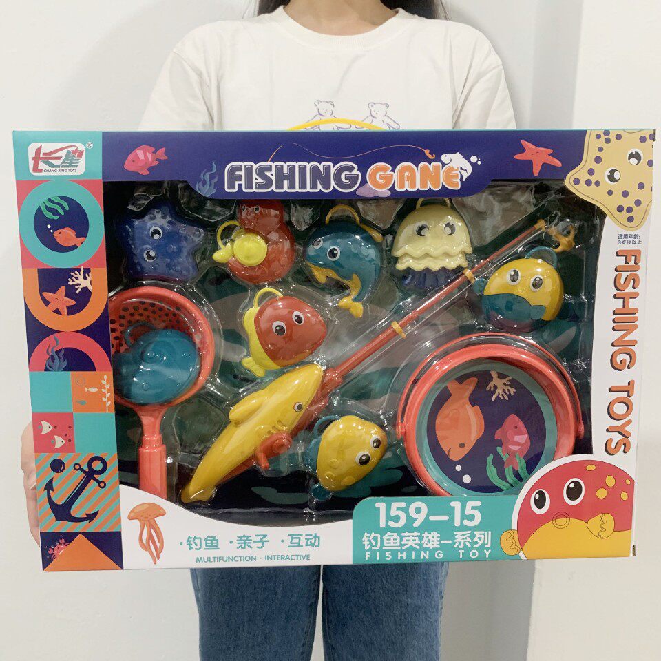 磁性钓鱼儿童玩具夏天戏水亲子互