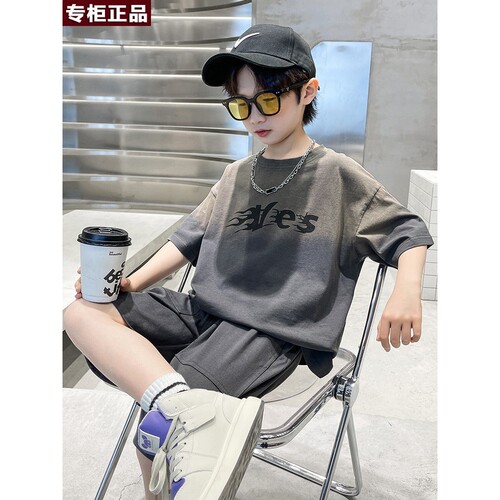 韩国AS品牌儿童装男童夏装套装2026新款夏款男孩薄款夏季运动中大