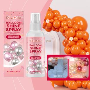 Dowmoo Balloon Shimmer Spray, Illuminate Your Party Atmosphe