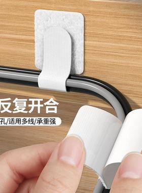 Magic tape cable ties for organizing data cables, wire manag